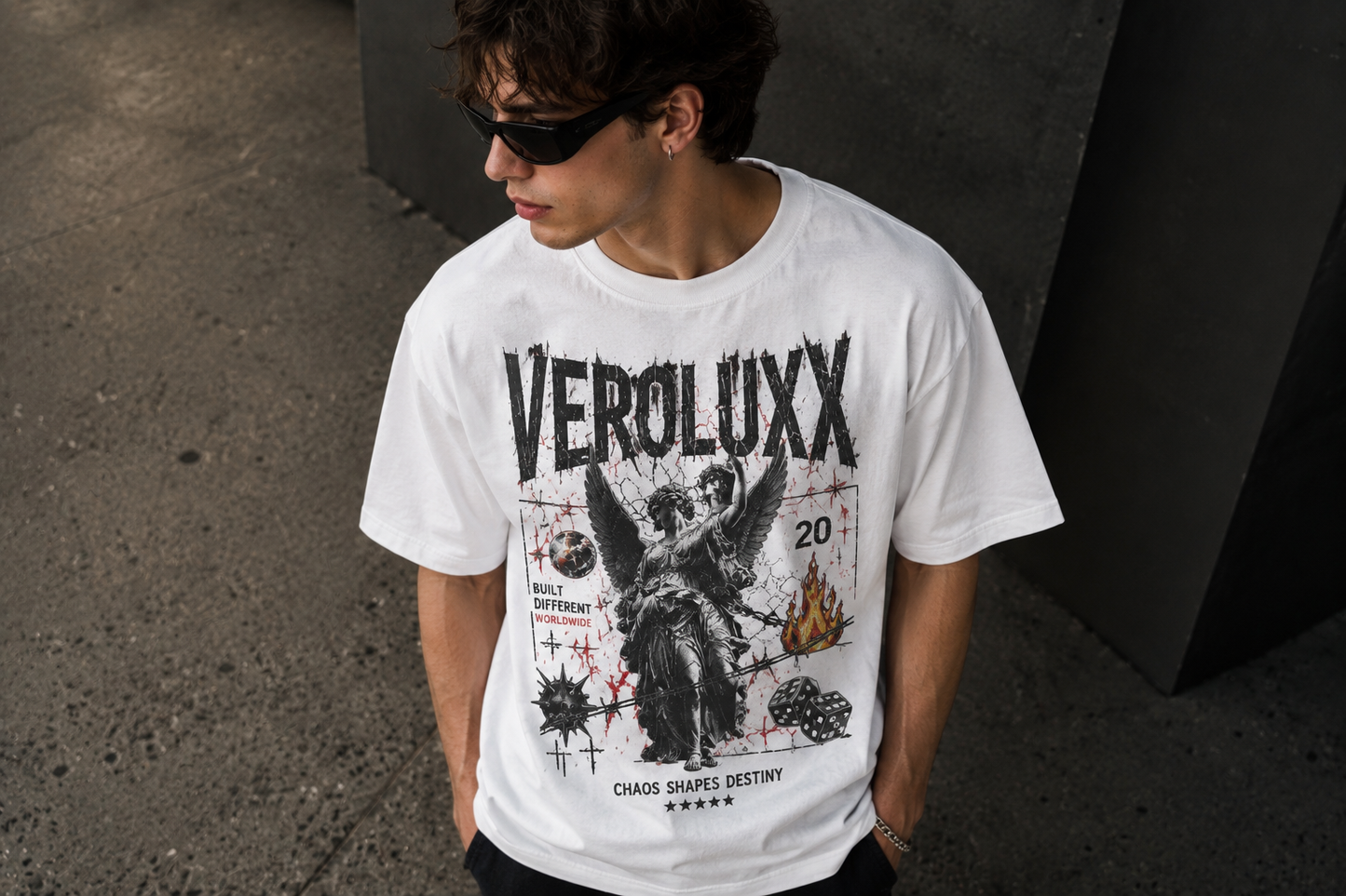 Veroluxx – Chaos Destiny Tee (White Edition)